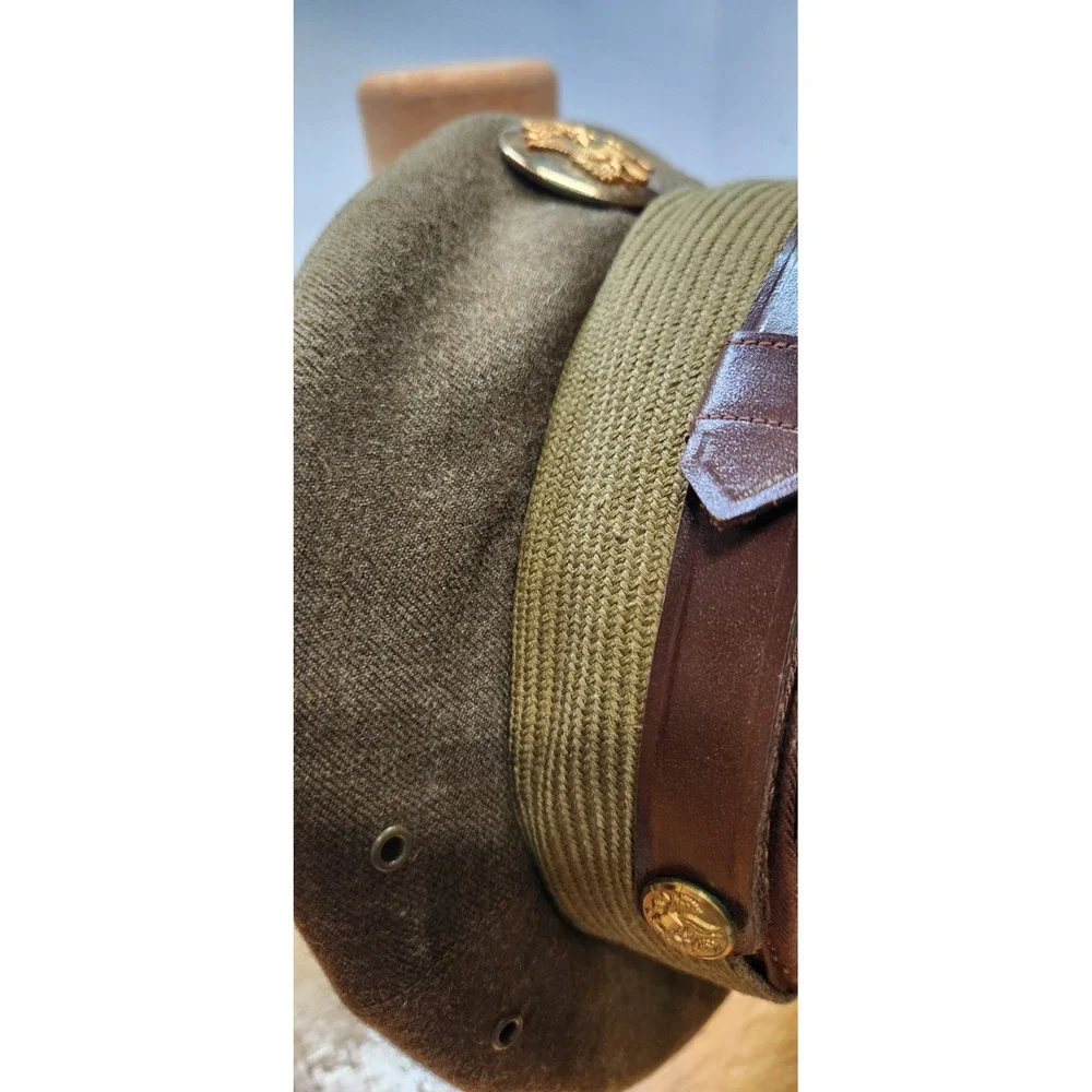Vintage WW2 era US Army Wool Visor Cap 6 7/8 Very Good Condition